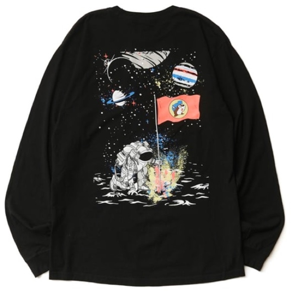 Men's Space Black Long Sleeve Shirt